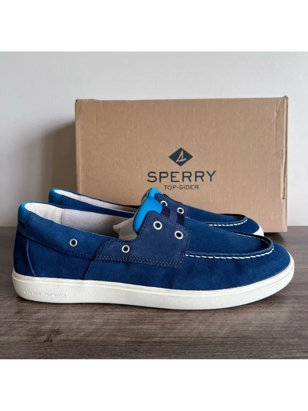 Sperry NEW Men's Outer Banks 2 Navy Suede Slip On Shoe Size 10.5 #B1511